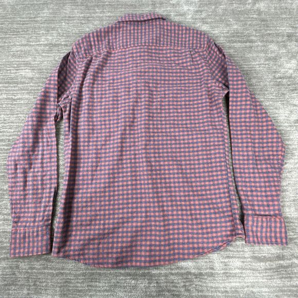 FAHERTY FLANNEL EVERYDAY STRETCH SEAVIEW Organic Cotton BLR Blue Rose Gingham S - Picture 5 of 9